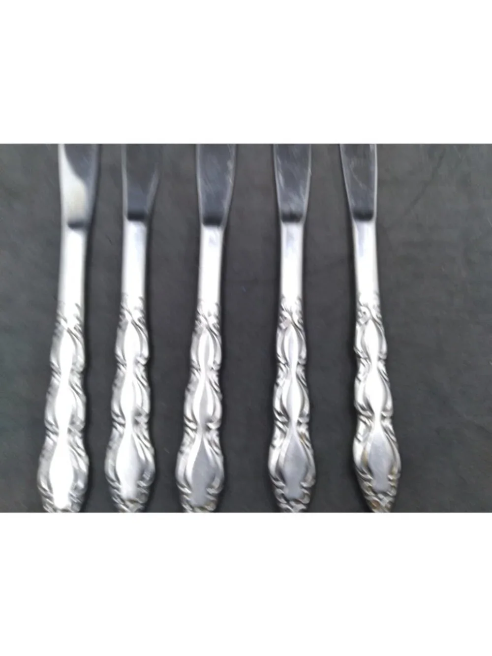 Vtg. 11 National Stainless Japan flatware bundle Marquee pattern MCM cottagecore